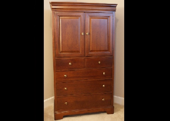 Stanley Solid Cherry Armoire EBTH