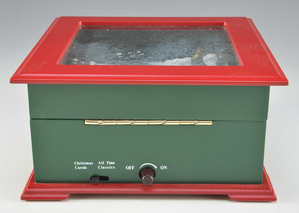 Crosley Electric BK312 White Christmas Music Box EBTH