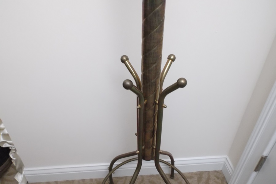 Antique Brass Coat Rack EBTH