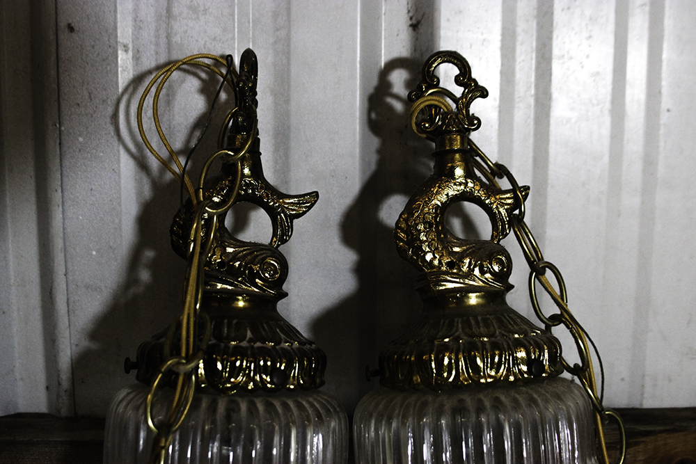 Vintage Double Swag Light Fixture EBTH