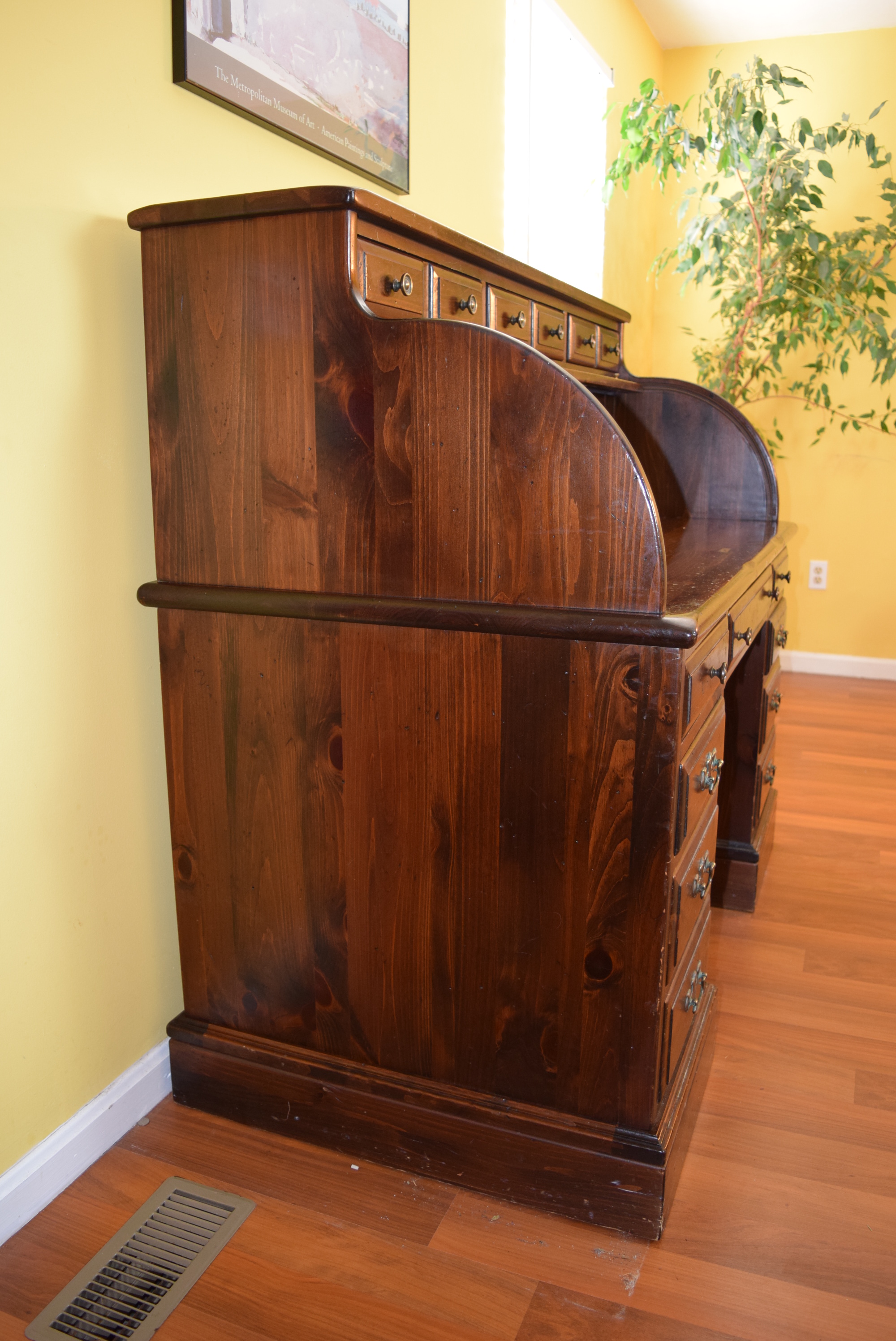 Kling Colonial Pine Rolltop Desk EBTH