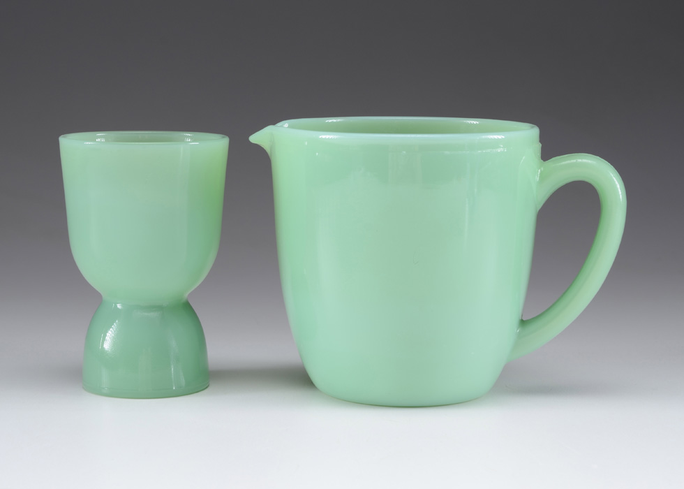 Fire King Jadeite Pitcher and Egg Cup EBTH