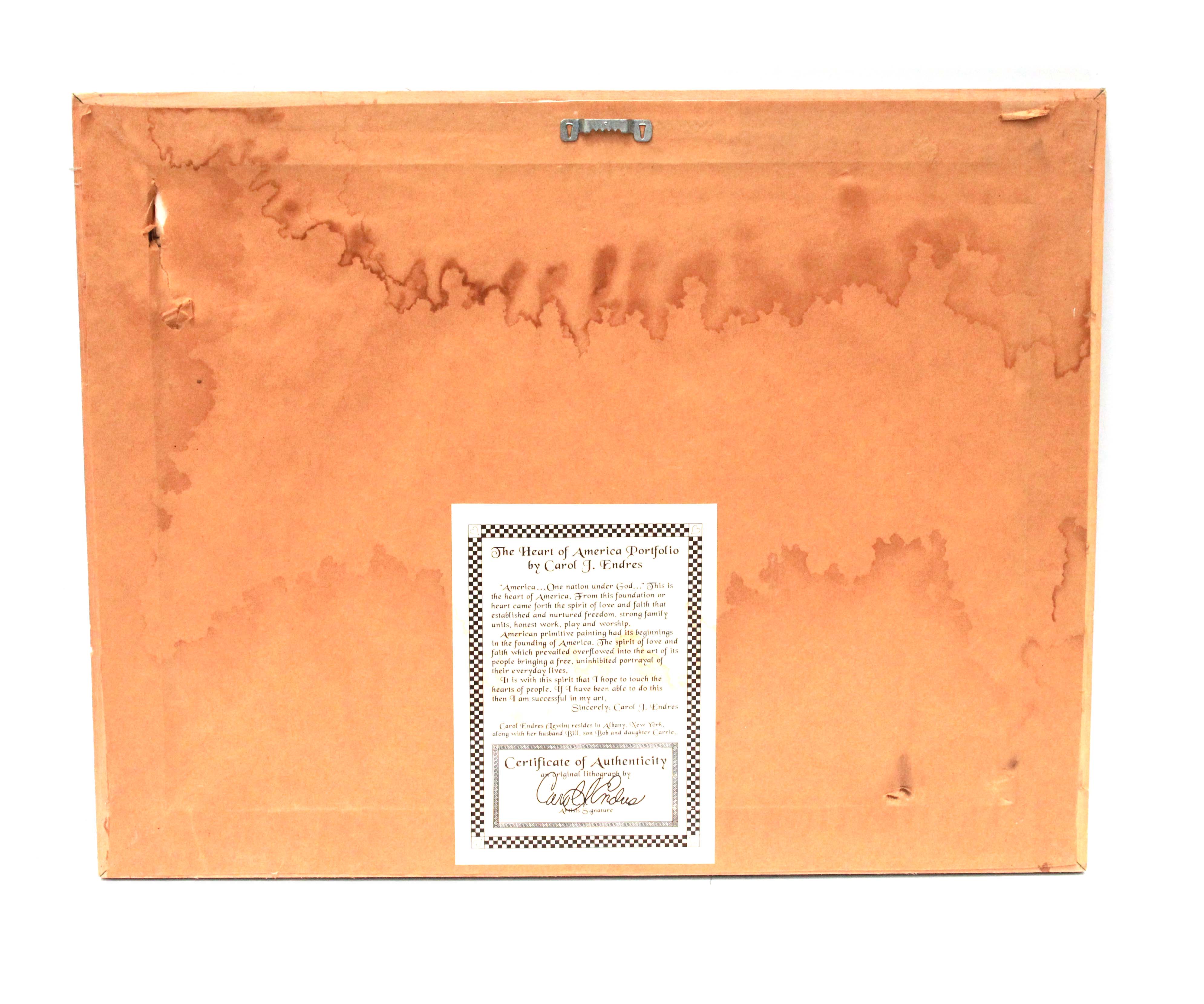 Signed, Limited Edition Lithograph by Carol Endres EBTH