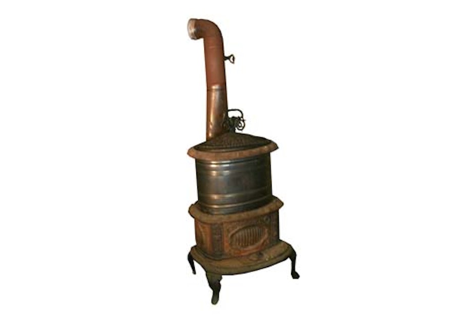 Antique Jewett and Root Cast Iron Wood Burning Stove : EBTH