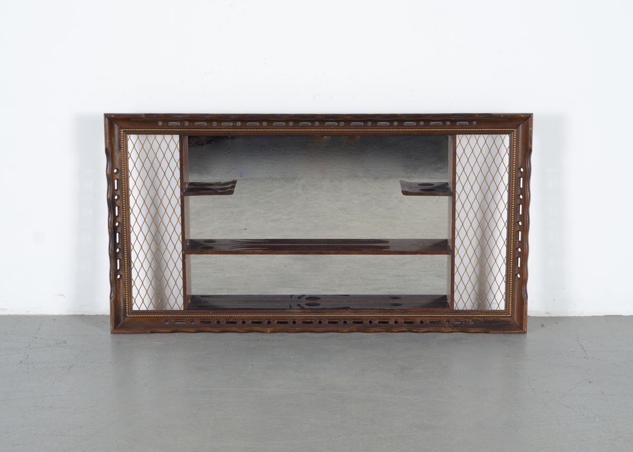 MidCentury Mirrored Shadow Box Wall Shelf EBTH