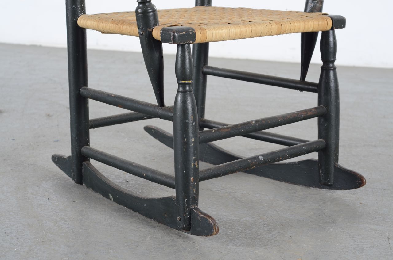 ChildSize Rocking Chair with Wicker Seat EBTH