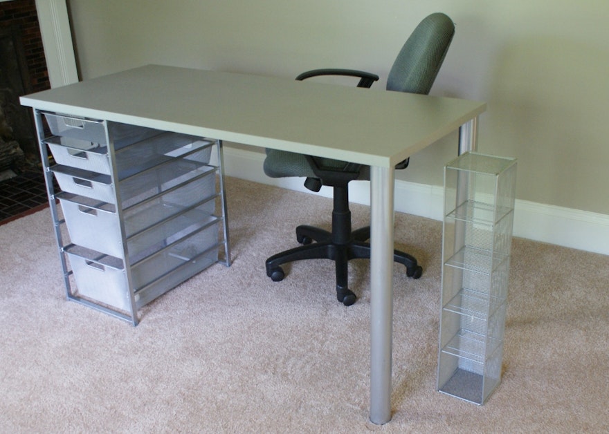 Container Store Desk And Chair Ebth
