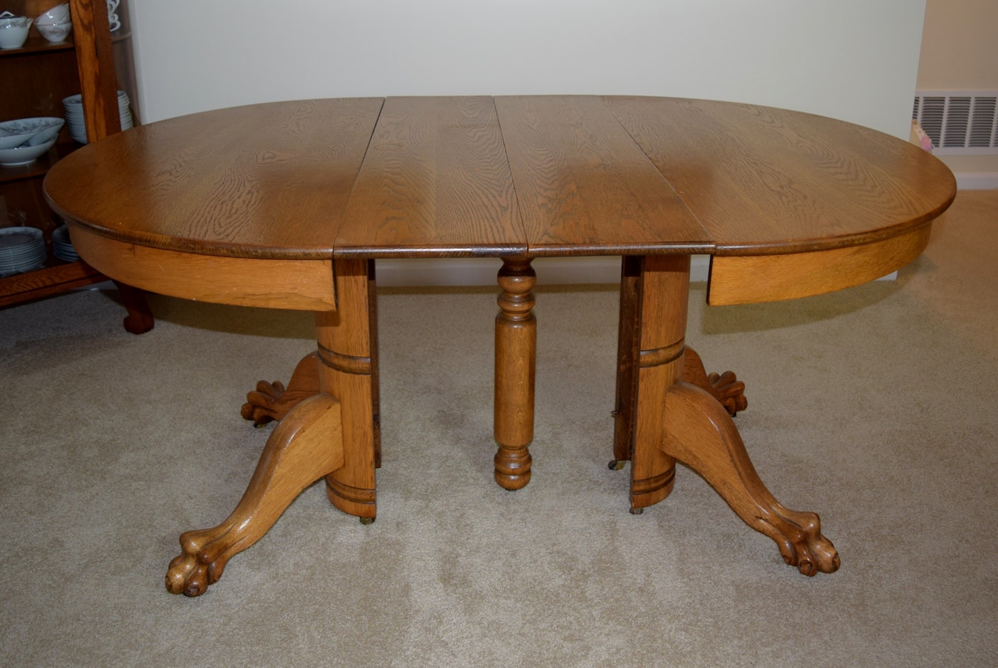 Old Oak Claw Foot Tables