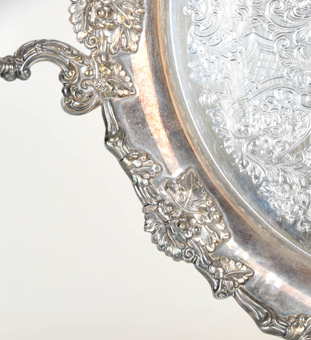 Silver Plate Serving Tray EBTH