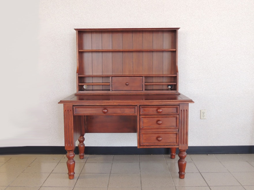 Ballard Designs Wooden Computer Desk With Hutch Ebth