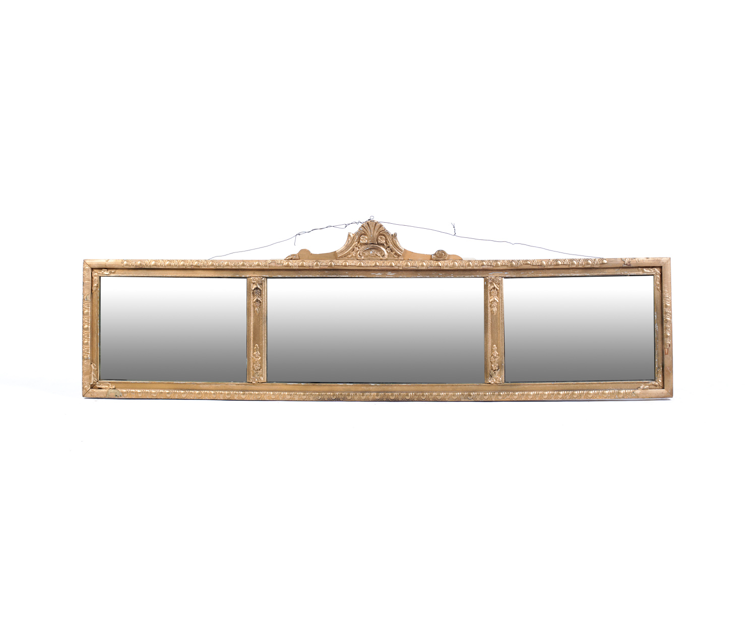 Antique Neuer Glass Three Panel Wall Mirror EBTH