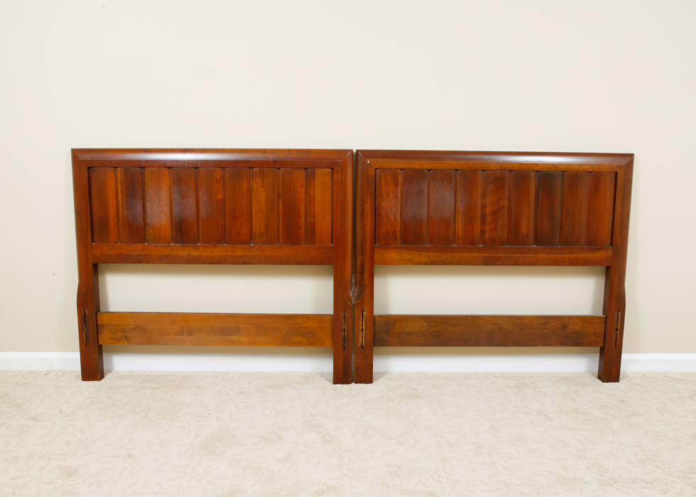 Willett Cherry Transitional Twin Bed Frames EBTH