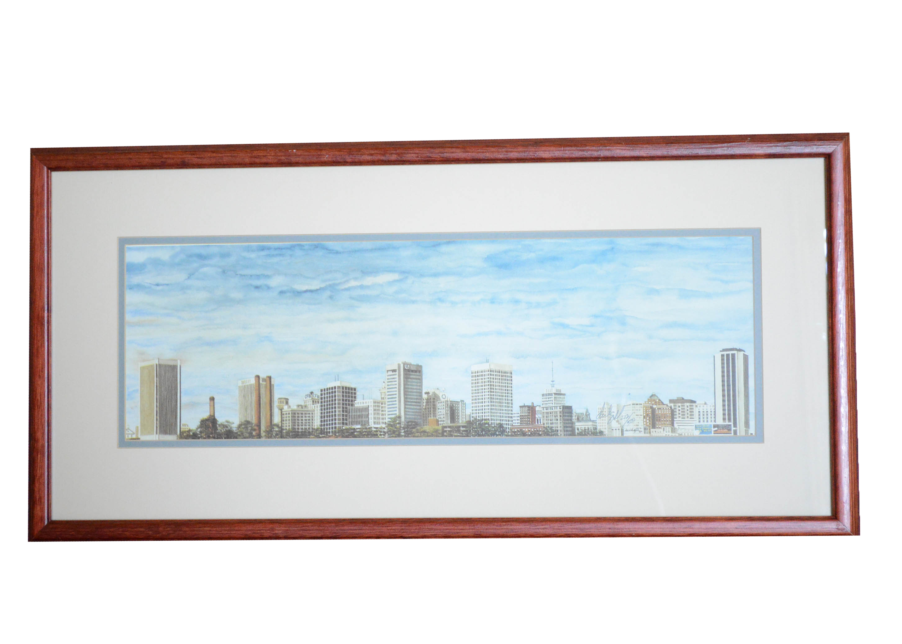 David Gill 1970s Richmond, VA Watercolor EBTH