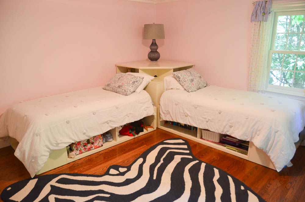 l shaped twin bed set