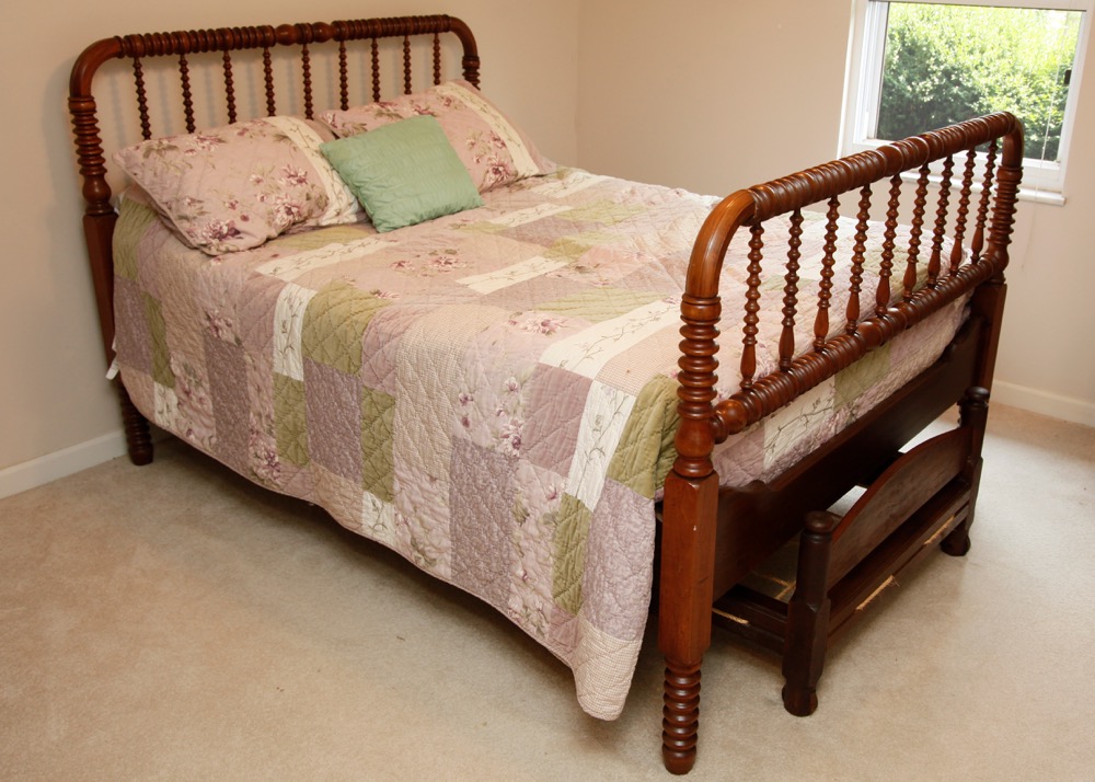 Jenny Lind Double Bed with Rope Trundle EBTH