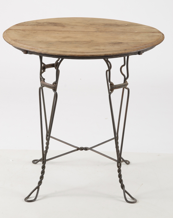 Vintage Ice Cream Parlor Table EBTH