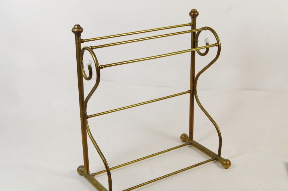 Antique Brass Quilt Rack EBTH