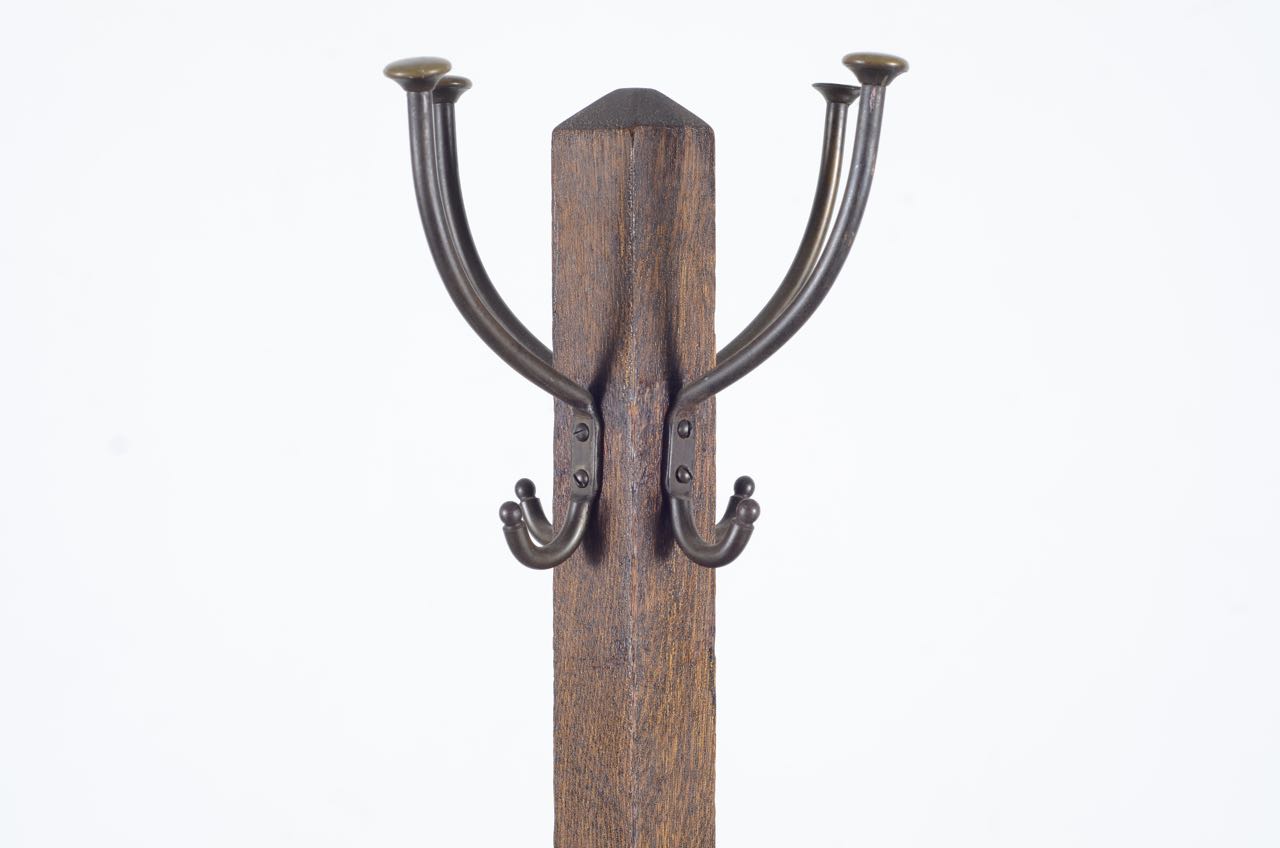 Vintage Pine Wood Coat Tree EBTH