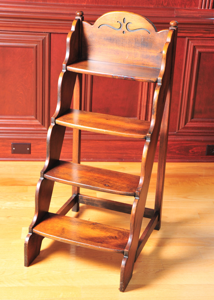 Wooden Library Ladder EBTH