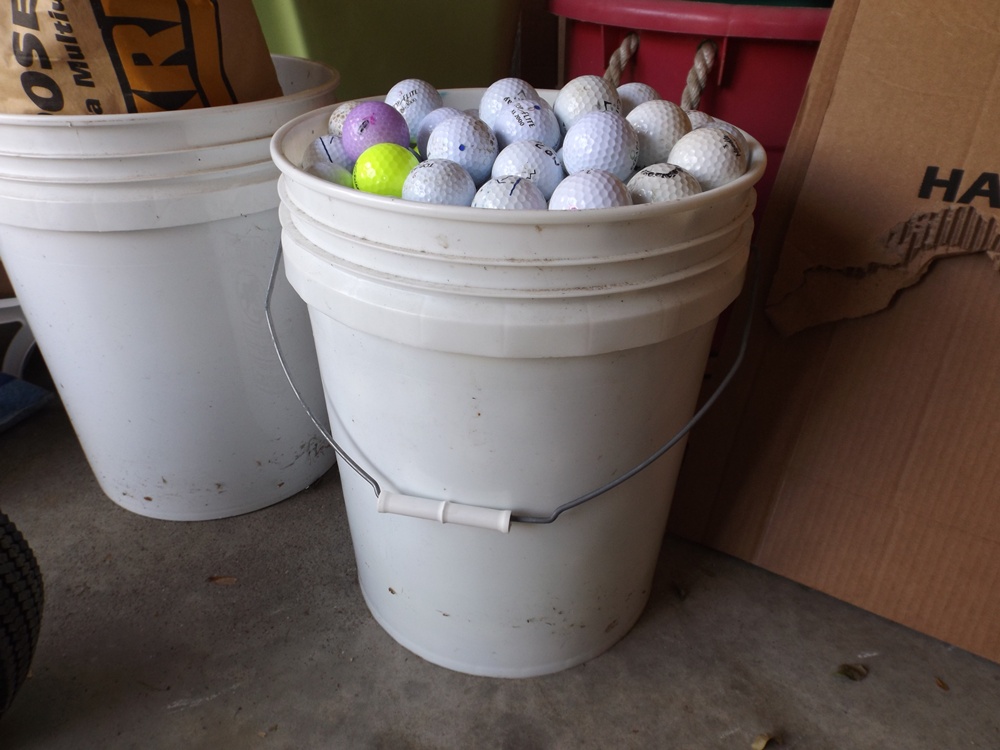 Large Bucket of Golf Balls EBTH