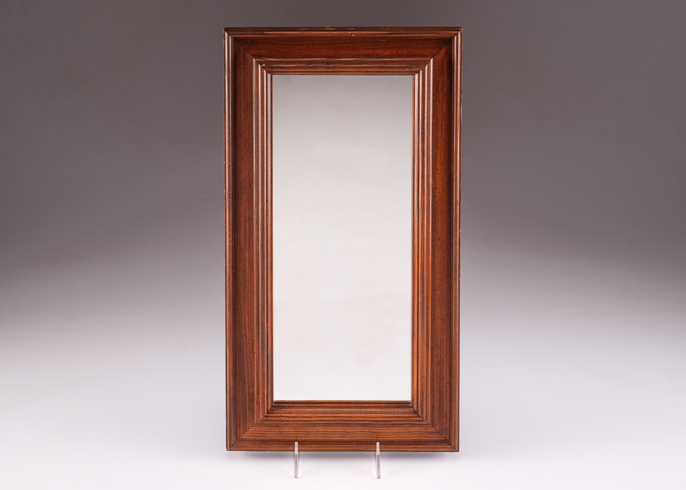 Rectangular Oak Wall Mirror EBTH