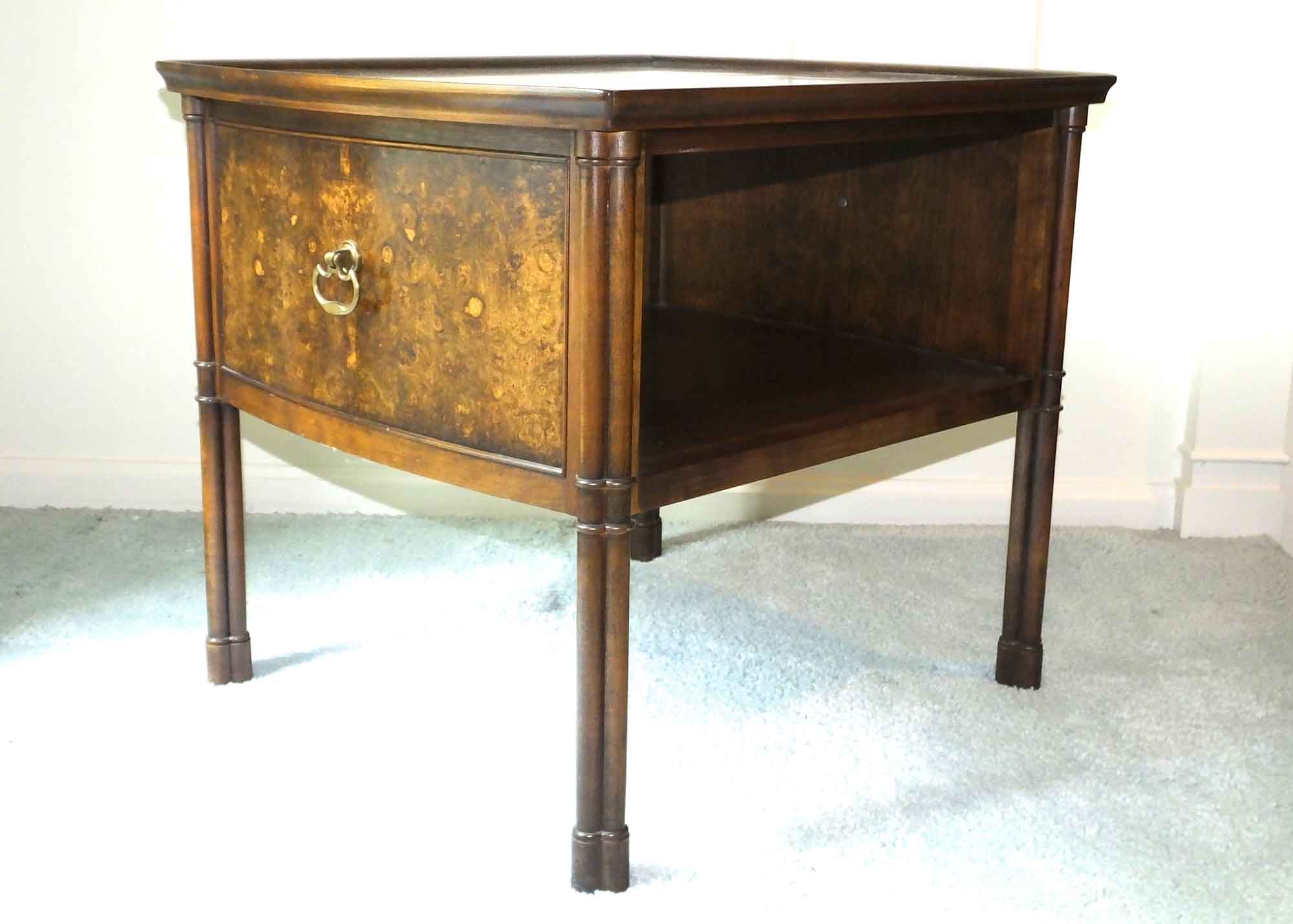 Burl Wood Side Table EBTH