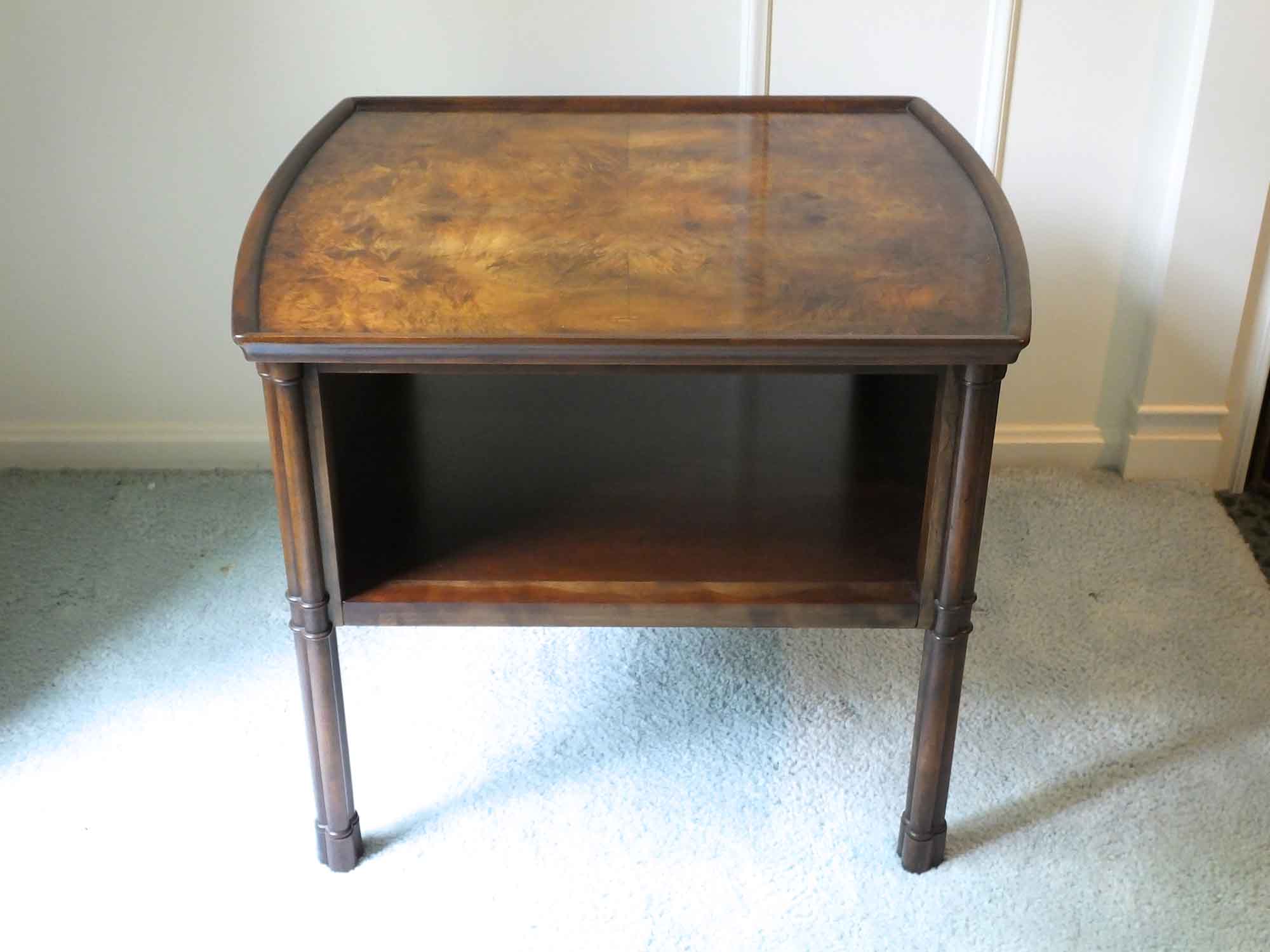 Burl Wood Side Table EBTH