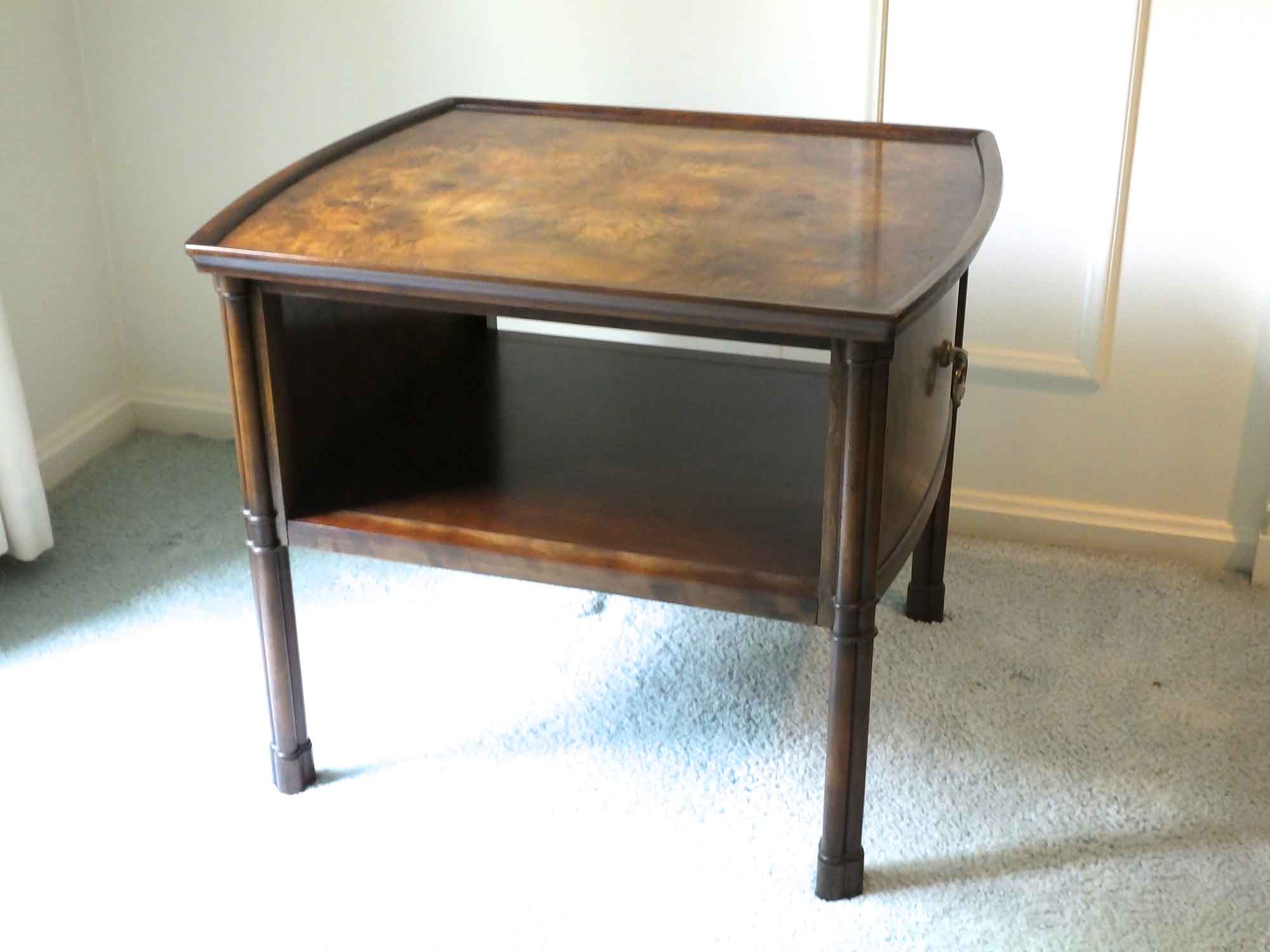 Burl Wood Side Table EBTH