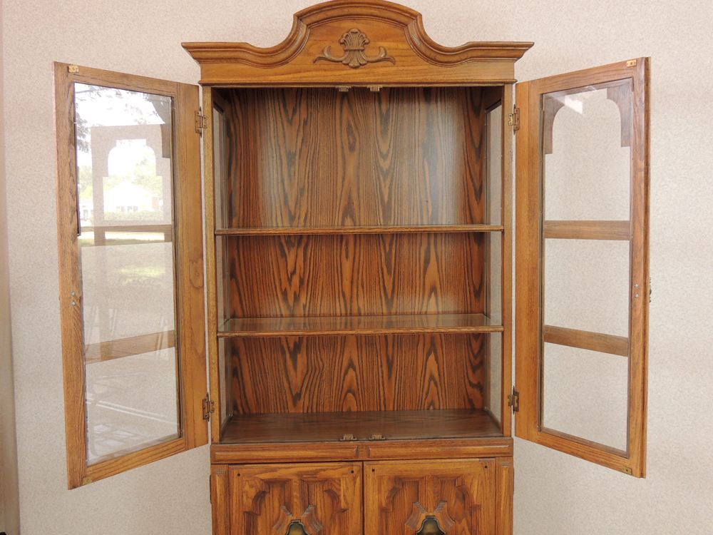 Colonial Style China Hutch EBTH