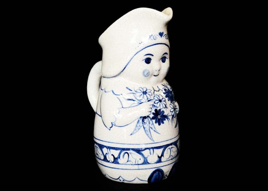Dedham Pottery Mrs. Jenkins Pitcher by The Potting Shed : EBTH