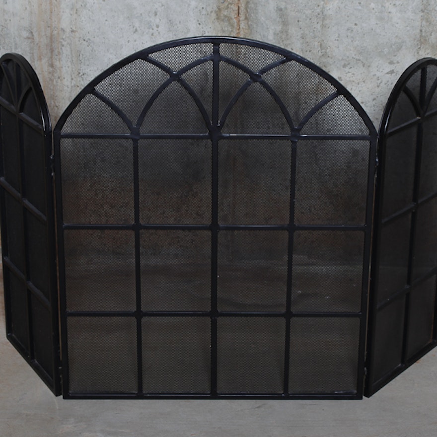 tri fold fireplace gate ebth
