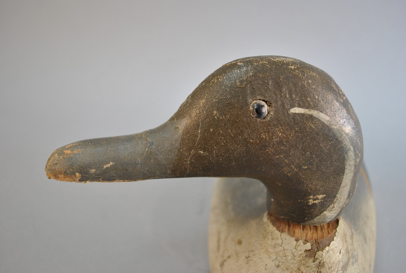 Vintage Hand-Carved Duck Decoy with Removable Head | EBTH
