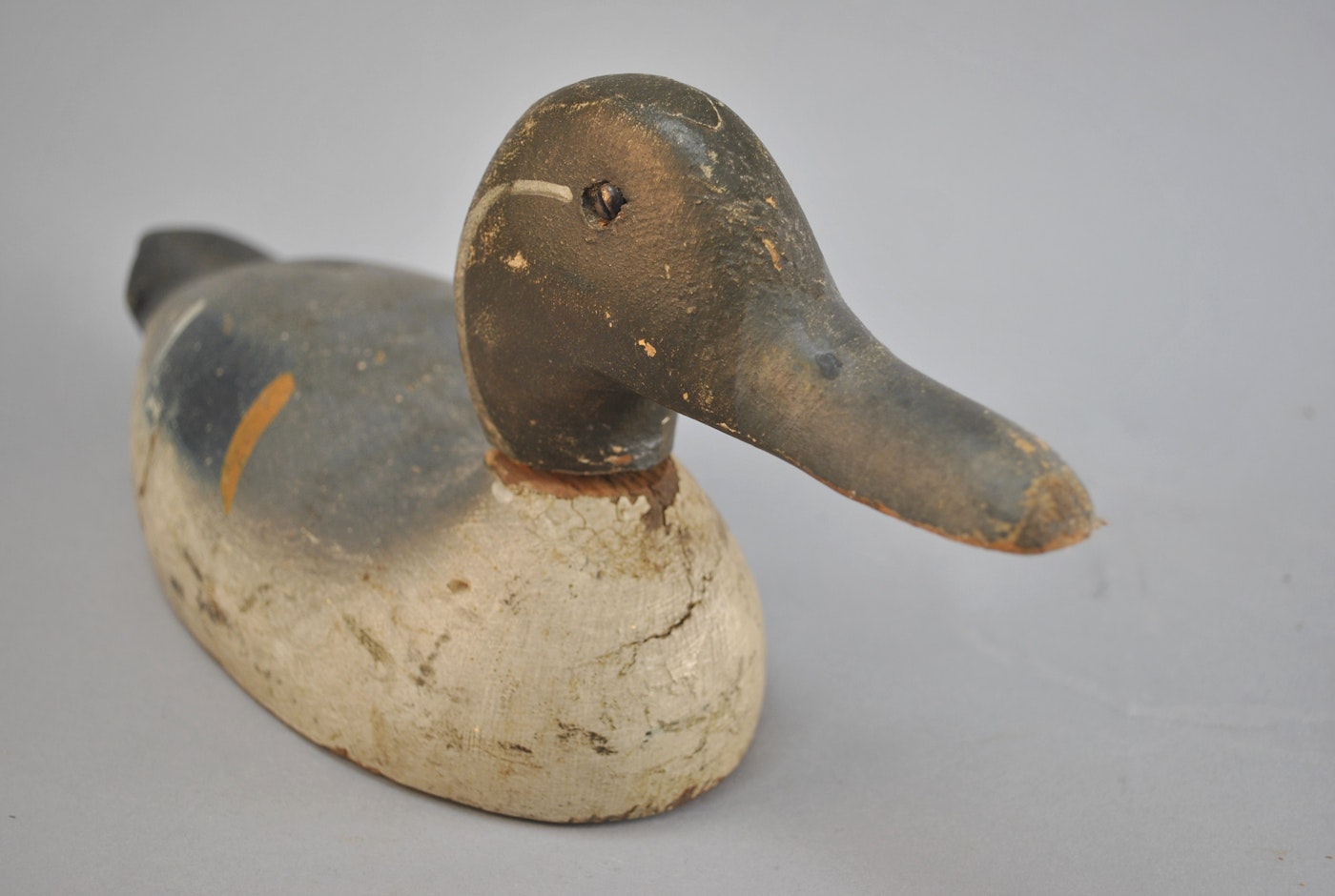 Vintage Hand-Carved Duck Decoy with Removable Head | EBTH