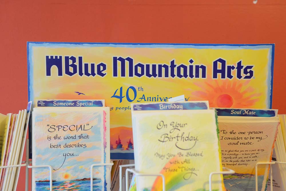 Blue Mountain Greeting Cards and Display Rack EBTH