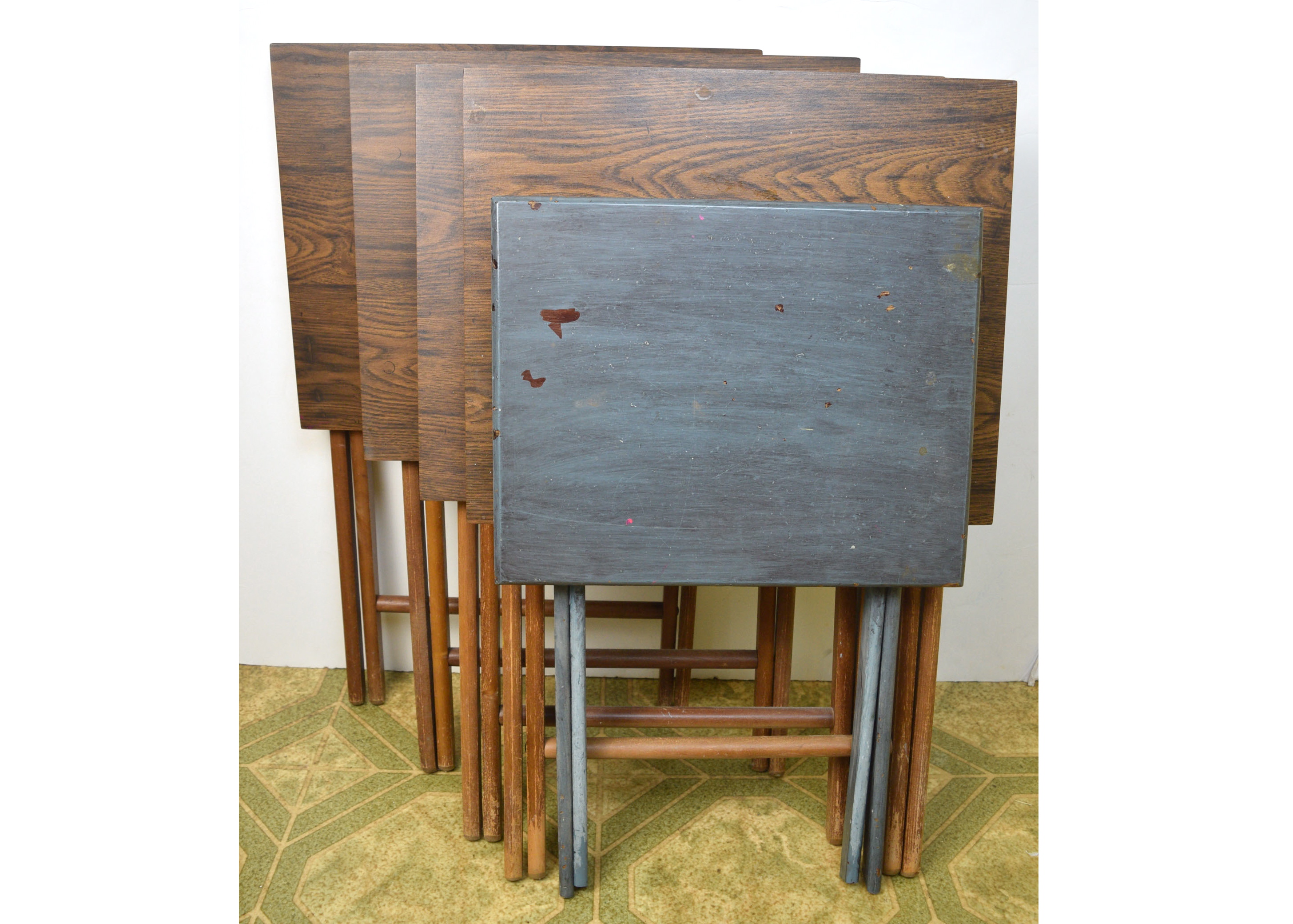 Vintage Folding TV Trays EBTH