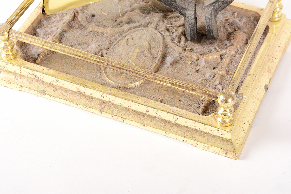 Wood Fireplace Bin and Tools EBTH