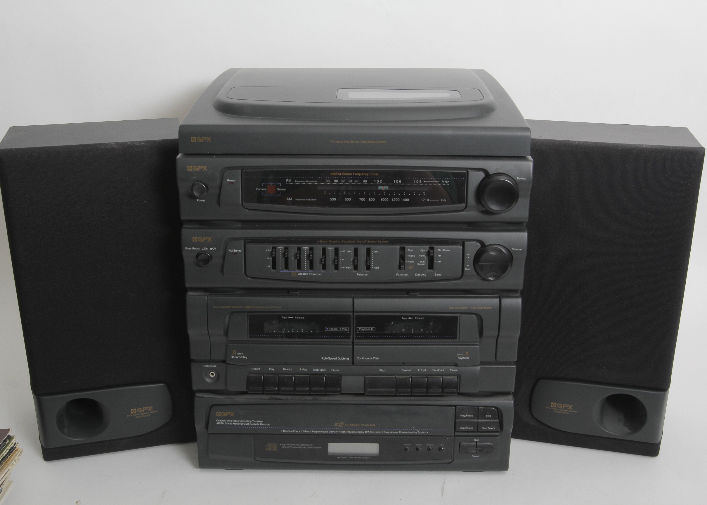 GPX Audio System and Records EBTH