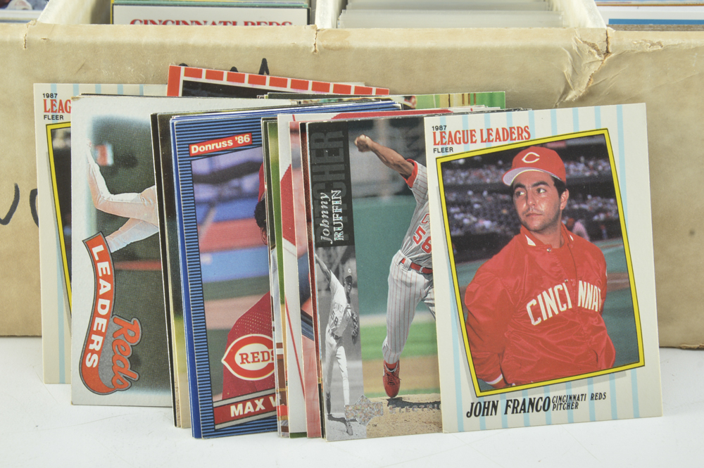 Large Collection of Cincinnati Reds Baseball Cards EBTH
