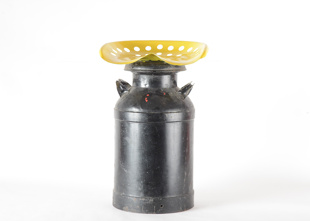 Milk CanTractor Seat Stool EBTH