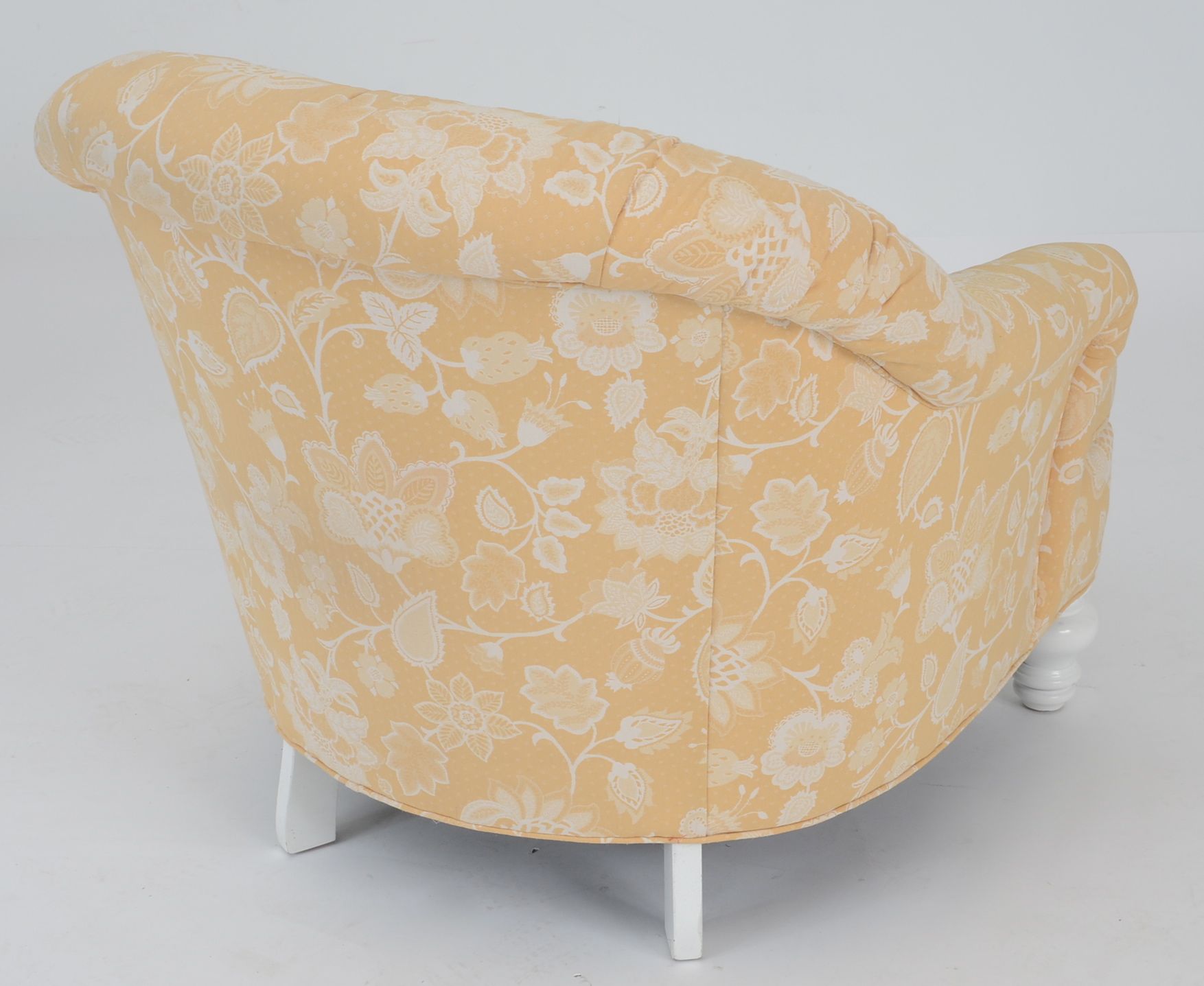 Yellow Armchair with Footstool EBTH