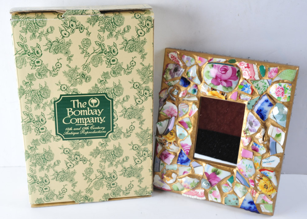 Bombay Wall Shelf and Ornate Mirror EBTH