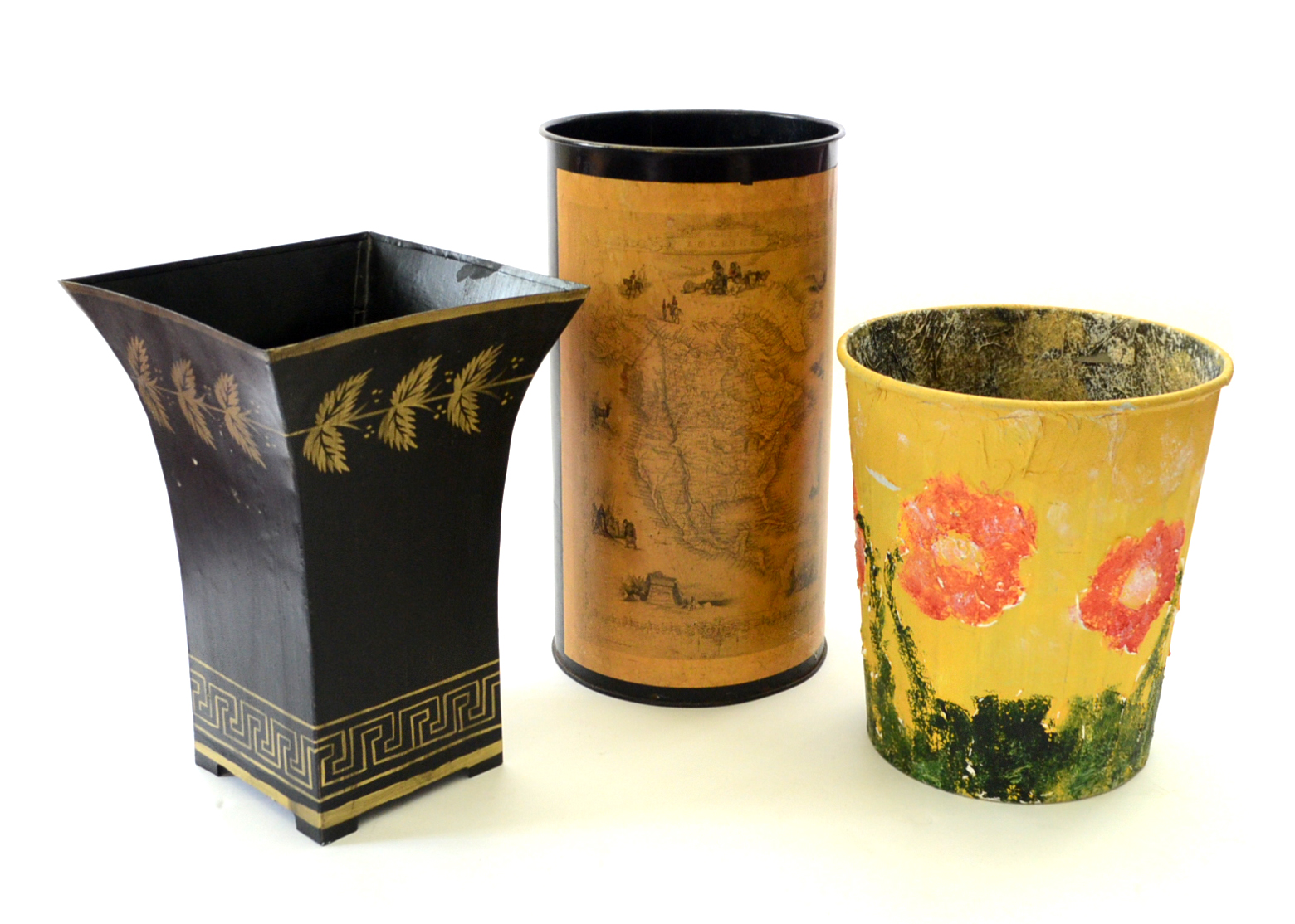 Collection Of Decorative Waste Baskets Ebth