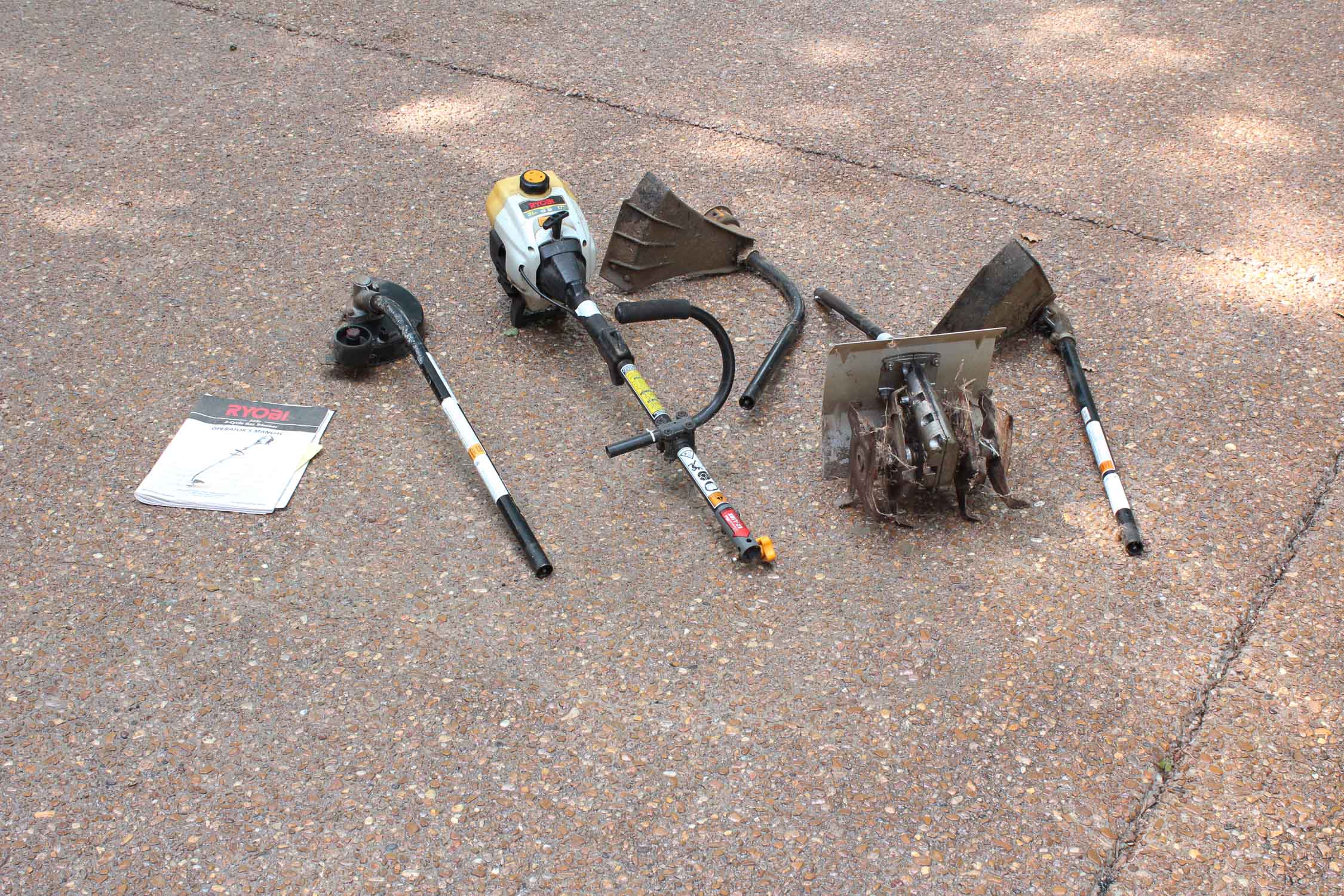 Ryobi Gas Trimmer with Trimmer Plus Attachments EBTH