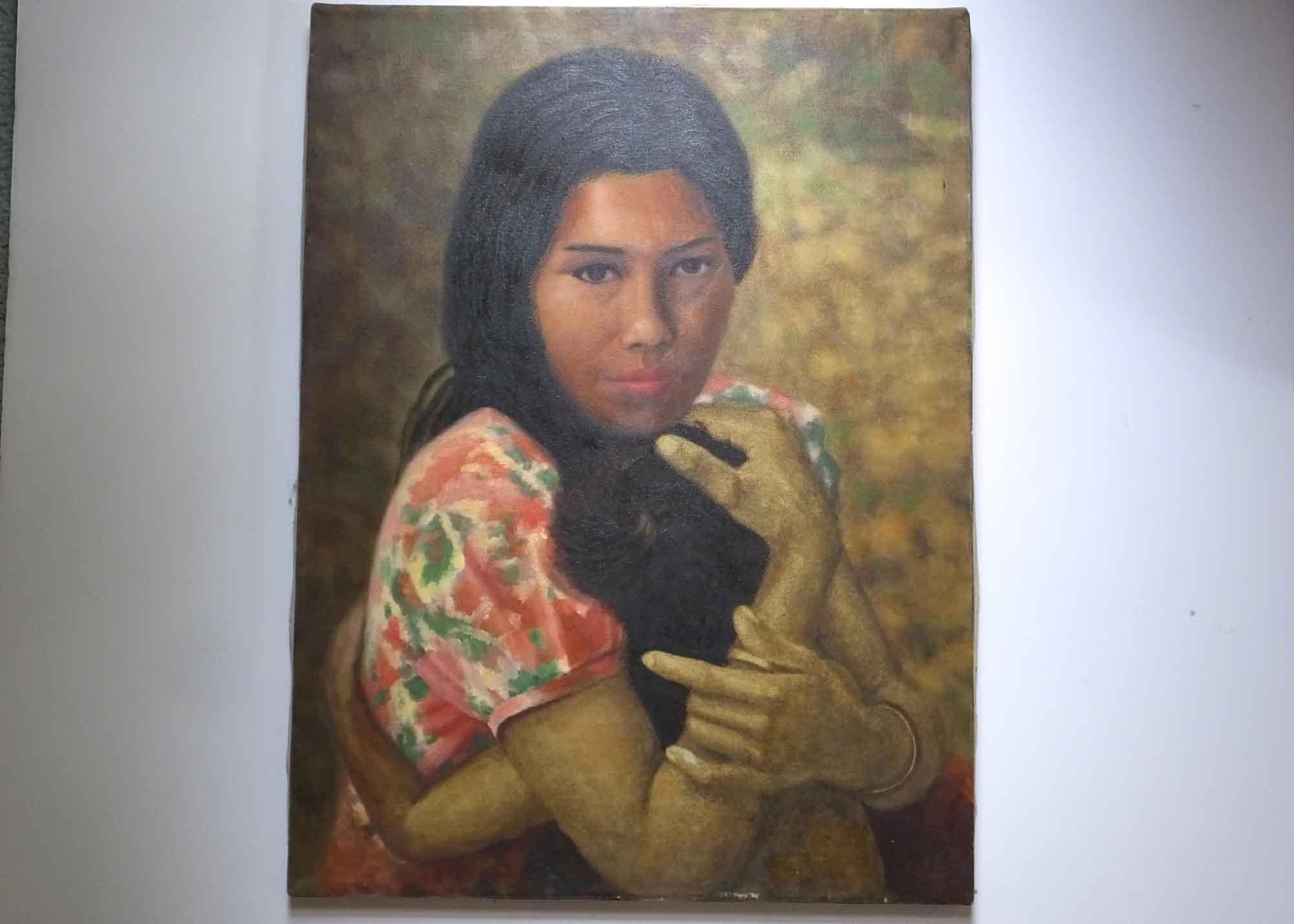 Portrait Painting Of Native American Girl And More Paintings Ebth