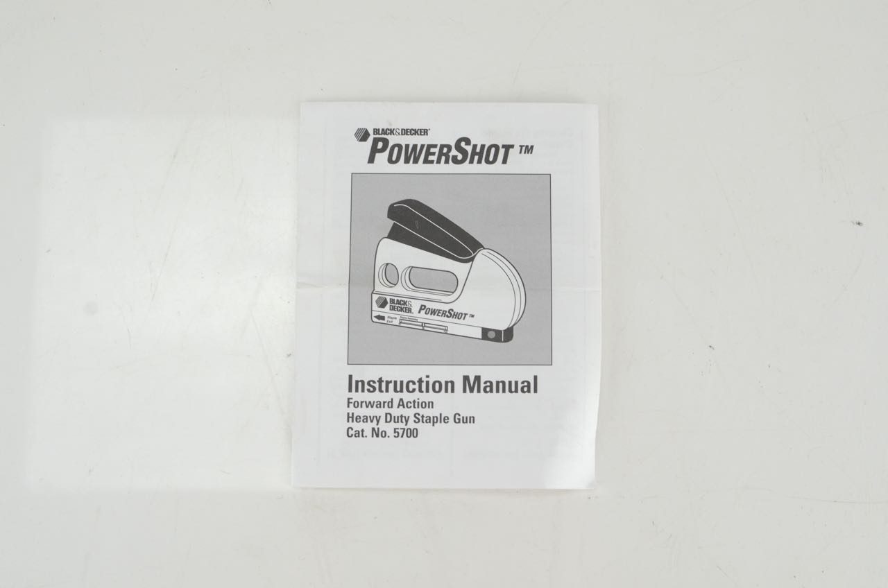 Black & Decker PowerShot Staple Gun EBTH