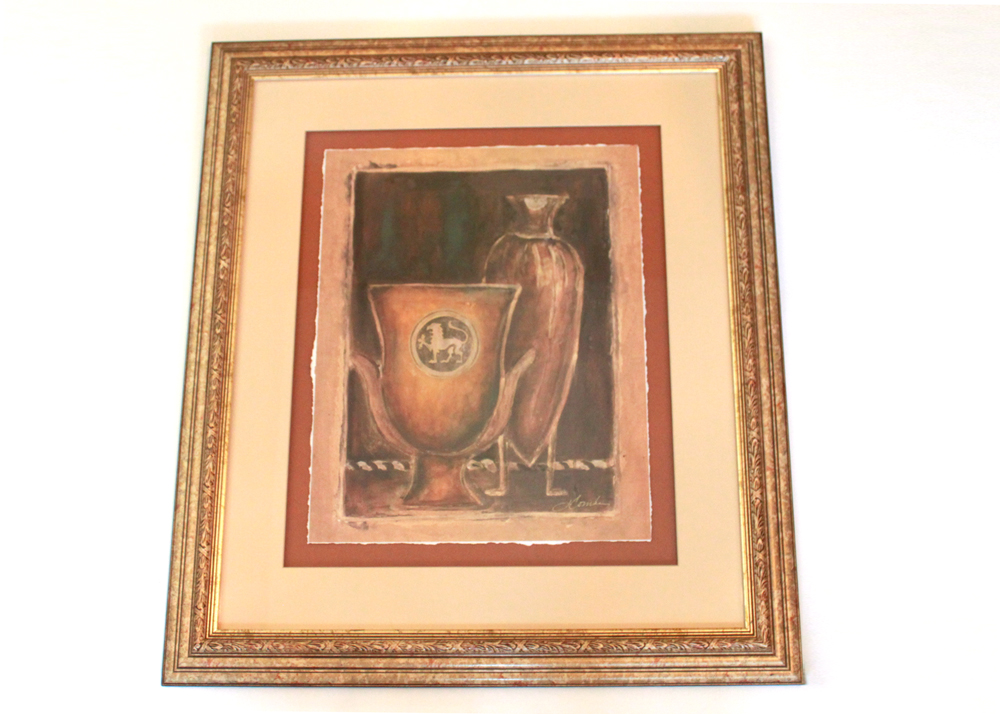 Framed J Combs Print Ebth