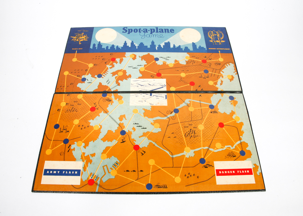 SpotaPlane Vintage WWII Era Board Game EBTH