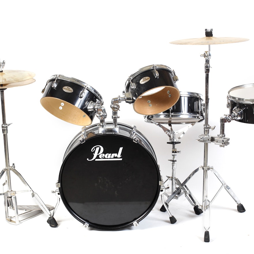 Pearl Rhythm Traveler Drum Set Ebth Pearl Rhythm Traveler Drum Set Ebth
