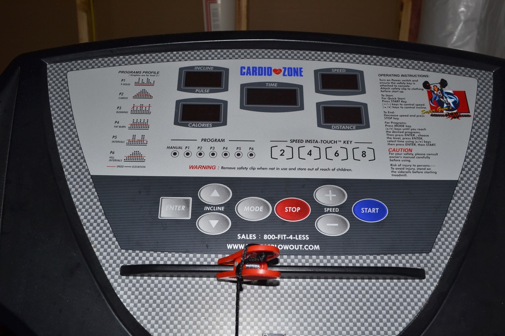 Cardio Zone Fast Track Treadmill EBTH
