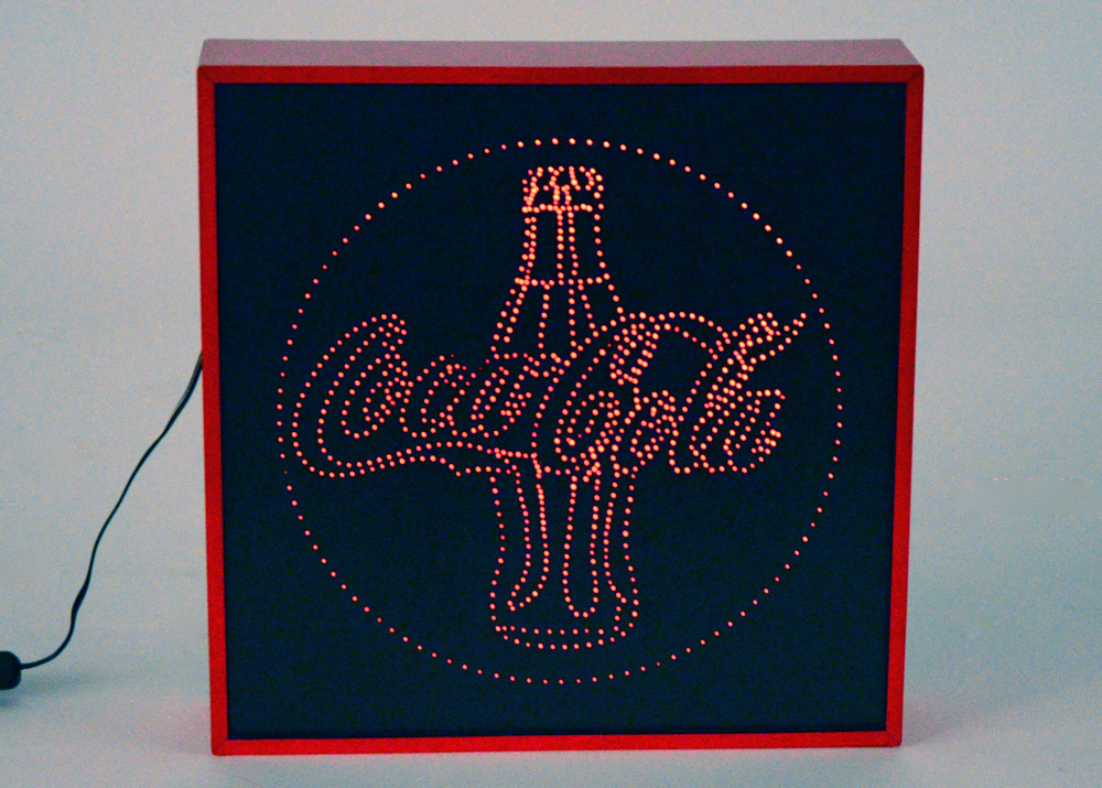 CocaCola Fiber Optic Advertising Sign EBTH